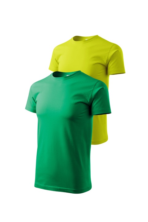 Set 2 tricouri de barbati, Malfini, Bassic New, M, Verde mediu/Lime