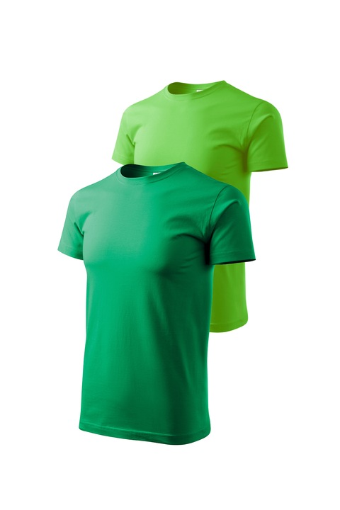 Set 2 tricouri de barbati, Malfini, Bassic New, L, Verde mediu/Verde Mar