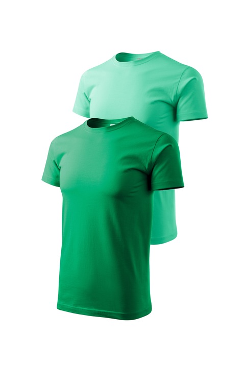 Set 2 tricouri de barbati, Malfini, Bassic New, XL, Verde mediu/Verde Menta