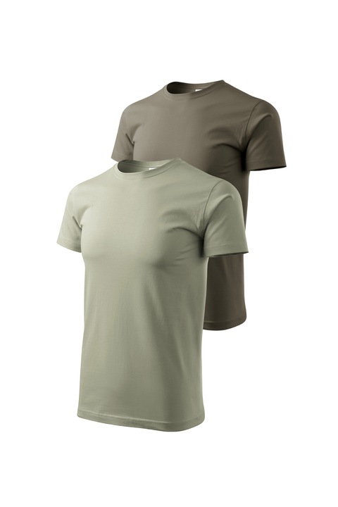 2 db-os férfi póló készlet, Malfini, Bassic New, L, világos khaki/hadsereg