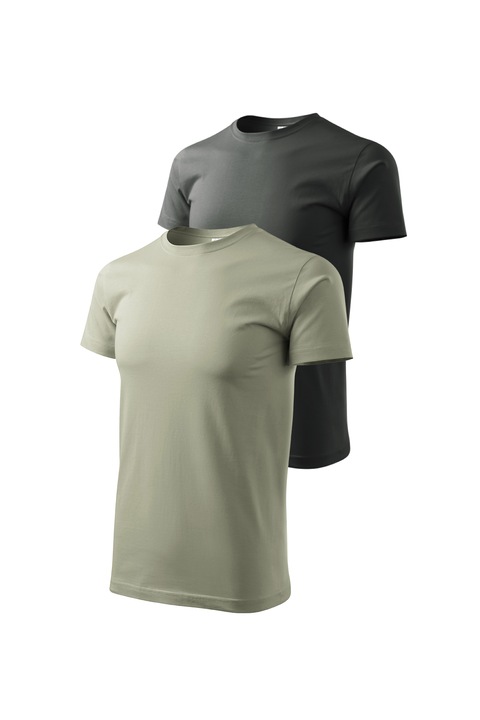 2 db-os férfi póló készlet, Malfini, Bassic New, L, világos khaki/palaszürke