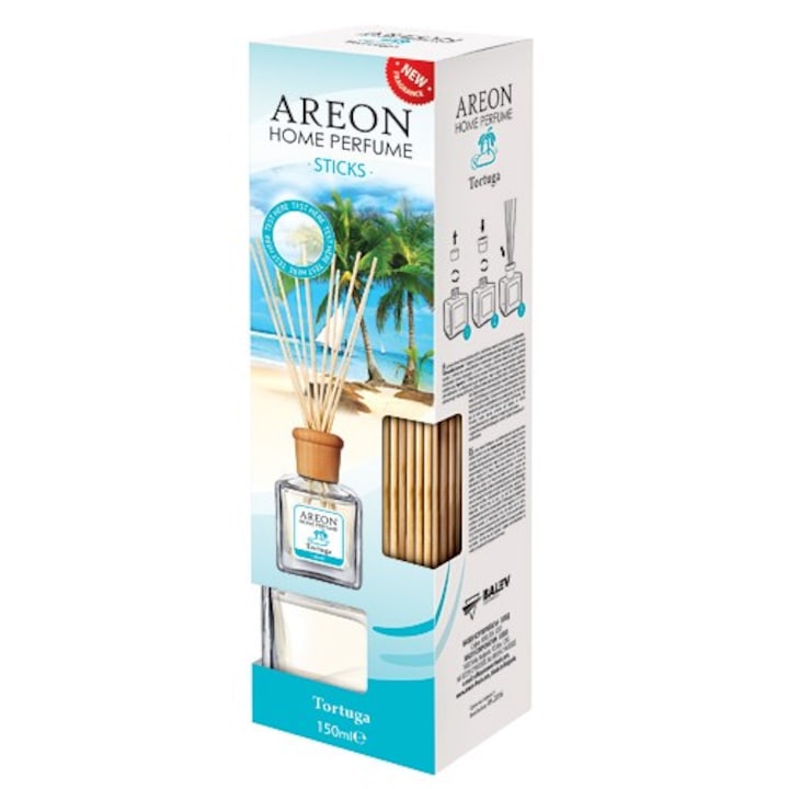 Betisoare Areon Home Perfume illatosító, 150 ml, Tortuga