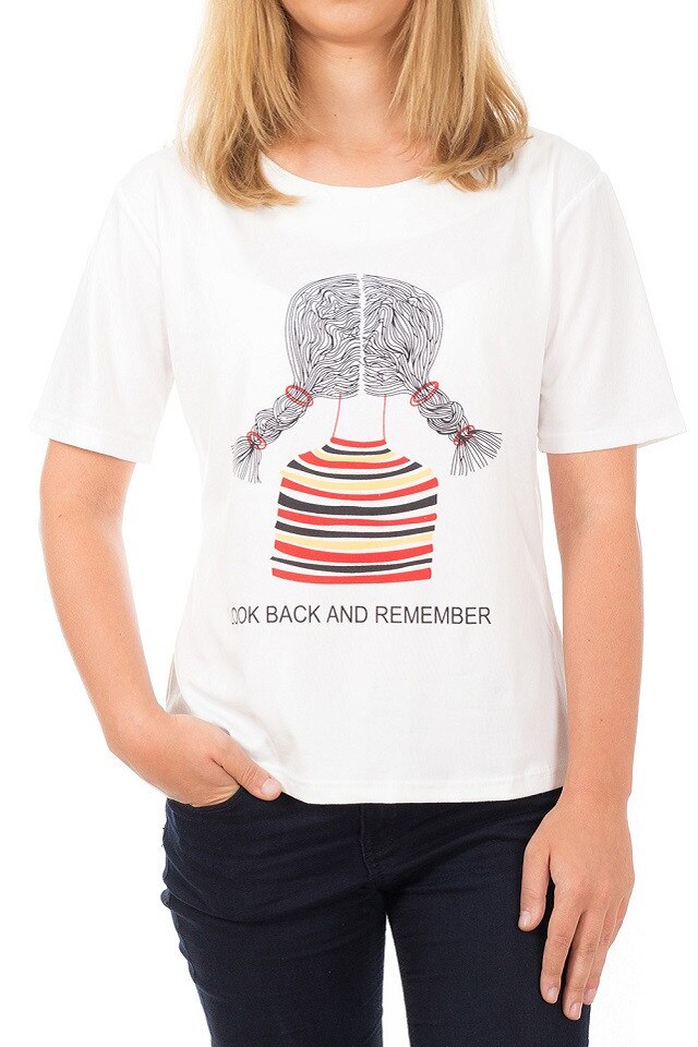 Tricou de dama White Pigtails Venti