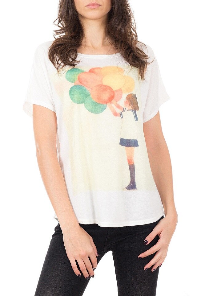 Tricou de dama White Balloons Venti