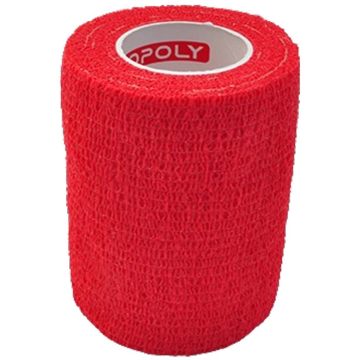 BANDAJ ELASTIC AUTOADEZIV 7.5CMX4.5M Rosu