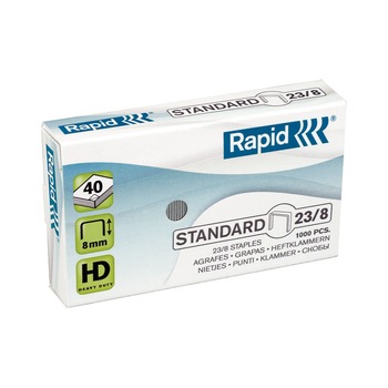 Capse 23/8 Rapid Standard 1000 bucati/cutie Capse 23/8 Rapid Standard 1000 bucati/cutie