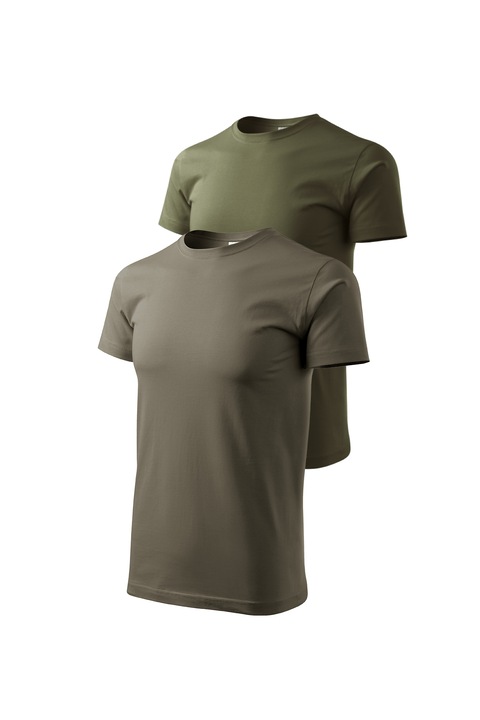 Set 2 tricouri de barbati, Malfini, Bassic New, XS - 3XL, Army si diverse culori 1, Kaki