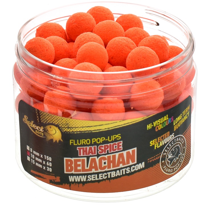 Micro Pop Up 8mm Select Baits, Thai Spice Belachan ízű, 150db