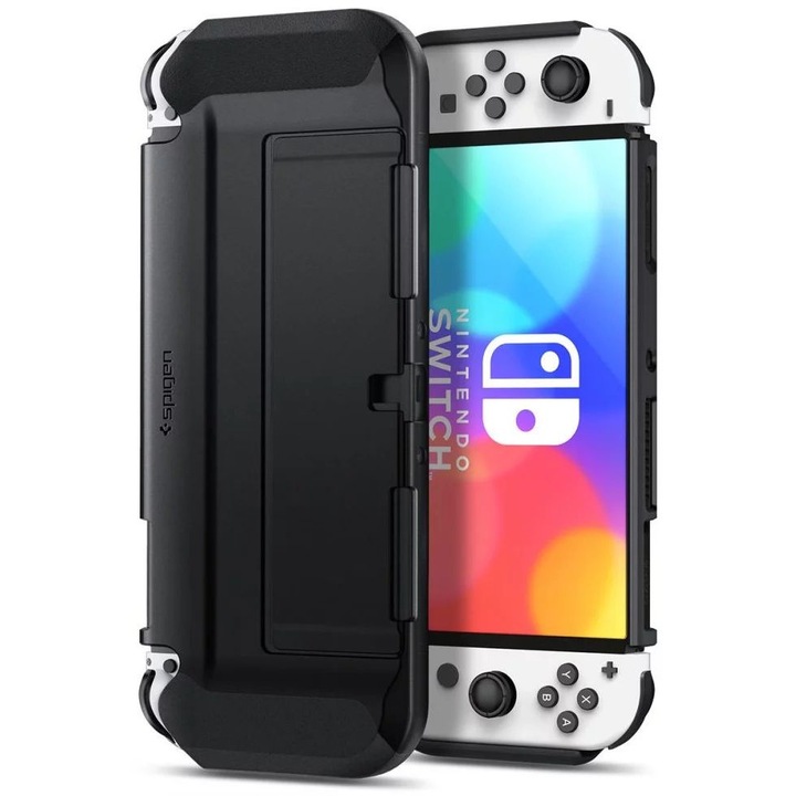 Spigen Thin Fit Nintendo Switch Oled Black, 218491, Konzol kiegészítő