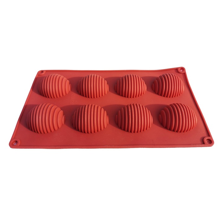 Силиконова форма за сладки, 8 яйца, 176COF