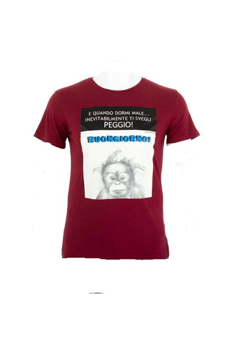 Tricou Glo Story T018 culoare grena