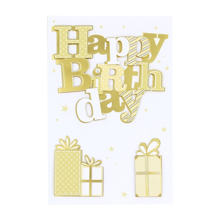 Felicitare Premium handmade Elegant B-day