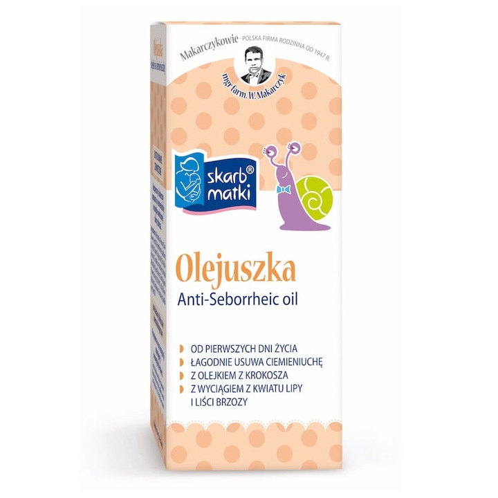 Skarb Matki baba fejbőr olaj, növényi összetevők, 30 ml