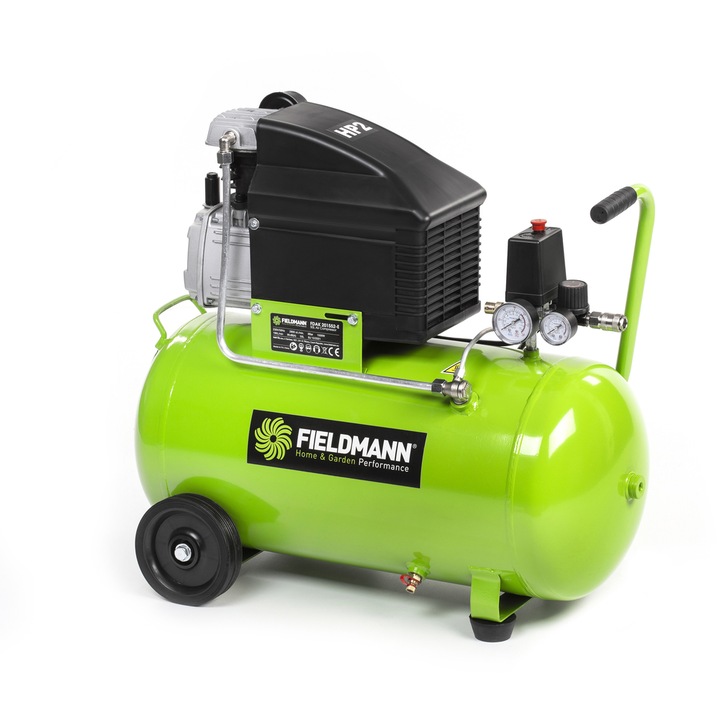 Fieldmann FDAK 201552-E elektromos kompresszor, 1.500W, maximális nyomás: 8 bar, Szívó erő: 190 liter / perc, tartály 50,0 liter