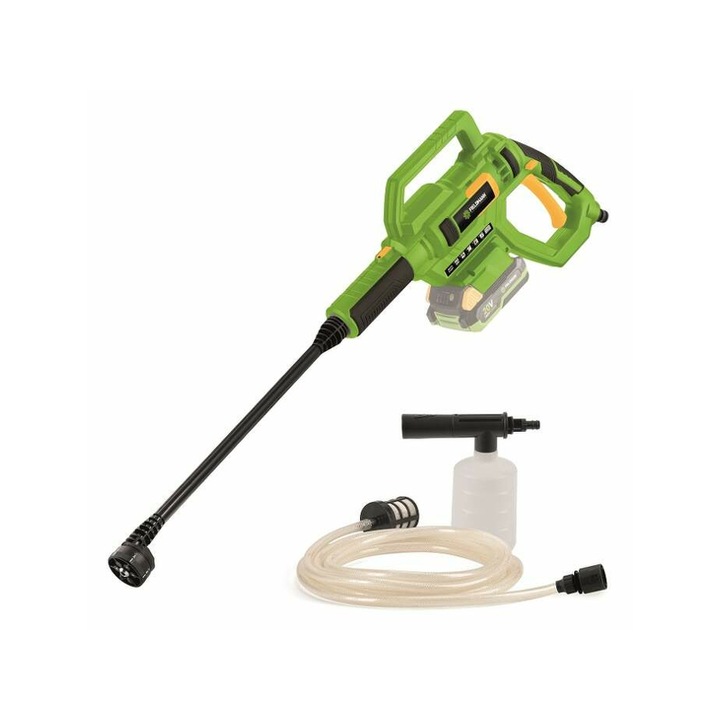 Fieldmann FDW 70905-0 Akkumulátoros magasnyomású mosó, 1x20V Li-Ion akkumulátor, max nyomás: 7 / 25 bar, Állítható fúvóka, önfelszívó tömlő
