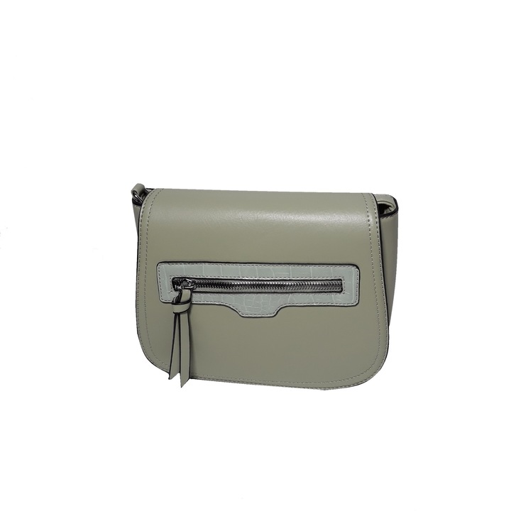 Geanta dama, vernil, 24x20x8 cm