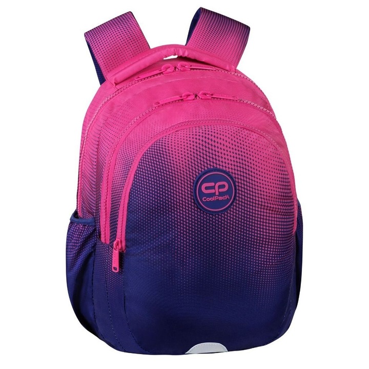 Ghiozdan scoala CoolPack Jerry Gradient Frape, 28 x 39 x 15 cm, Roz/Albastru