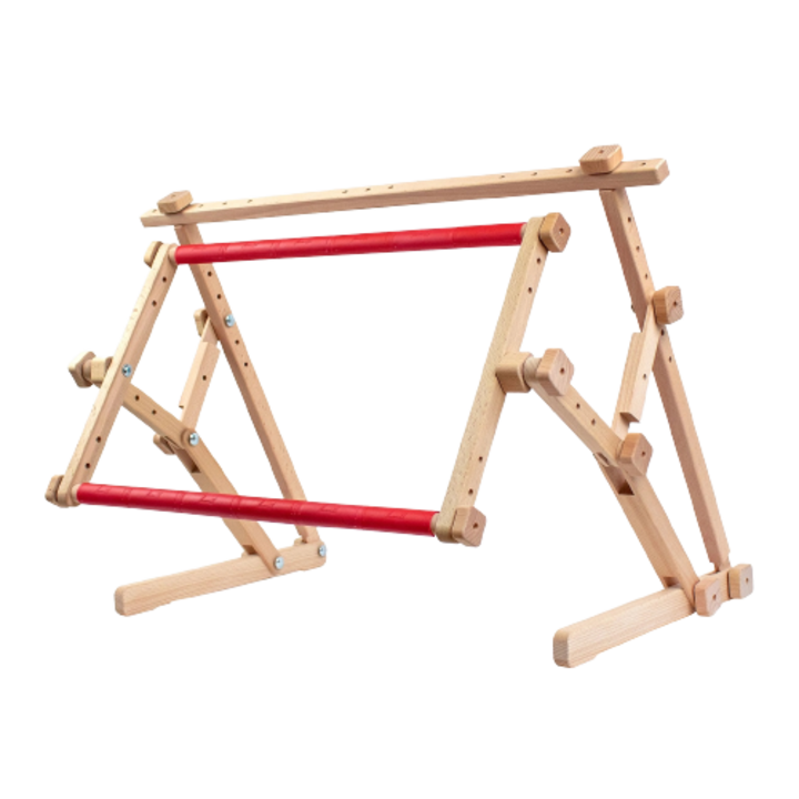 Gherghef universal, reglabil cu clipsuri si picior, 30x48 cm