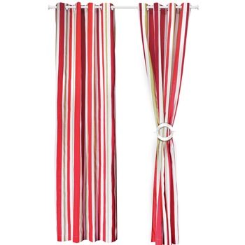 Set doua draperii Heinner Home, bumbac, 140x270 cm, Dungi Rosii Set doua draperii Heinner Home, bumbac, 140x270 cm, Dungi Rosii