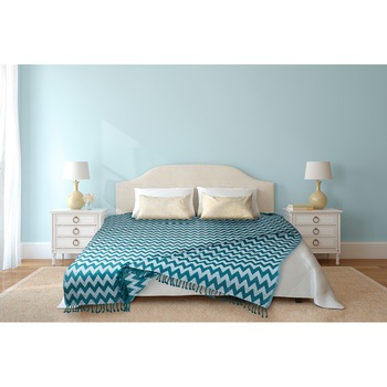 Cuvertura Pled Heinner Home1, Albastru/Alb, 127 X 152 Cuvertura Pled Heinner Home1, Albastru/Alb, 127 X 152