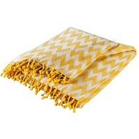 Cuvertura Pled Heinner Home1, Galben/Alb, 127 X 152