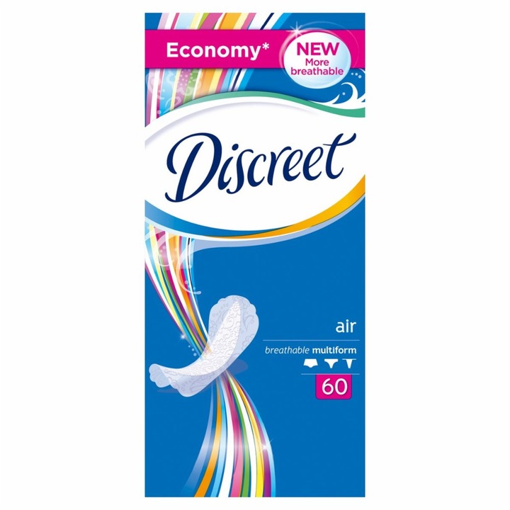 Absorbante Discreet Air, 60 bucati