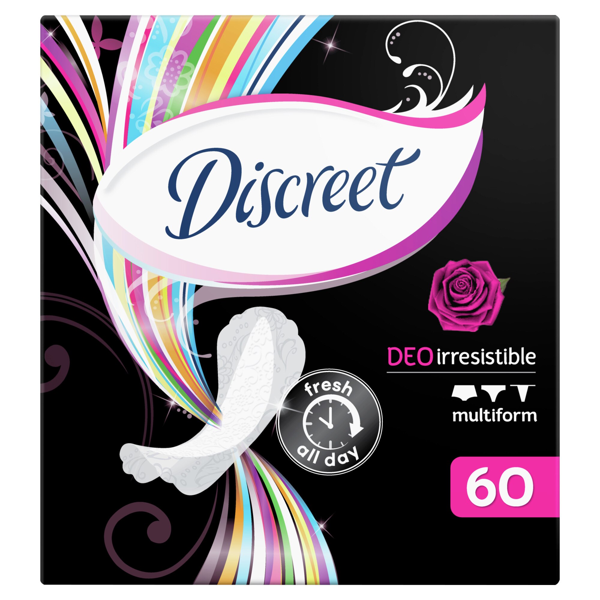 Absorbante zilnice Discreet Deo Irresistible, 60 buc