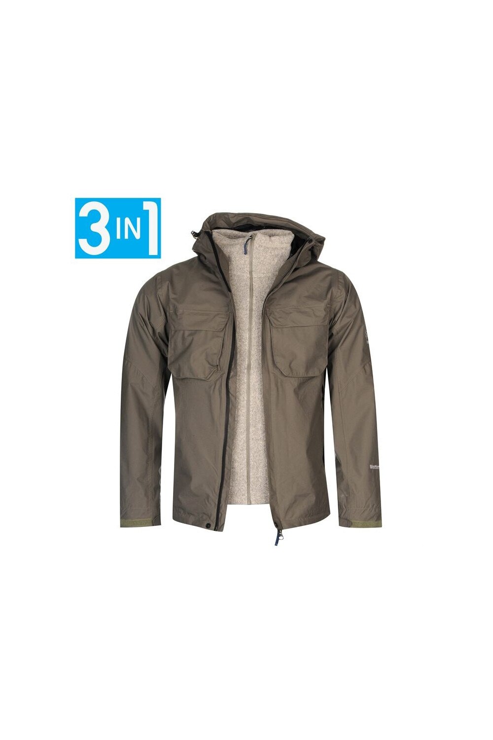 Karrimor Tycoon 3 in 1 dzseki férfi oliveheather eMAG.hu Whitestone 3 in 1 kivehető polárkabátos téli kabát Regatta