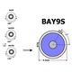 Set 2 becuri LED auto motoLEDy, BAY9S, H21W, 12-24V, 700lm CANBUS, Alb