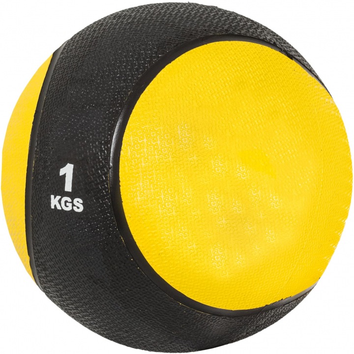 Minge Medicinala, Gorilla Sports, 1KG, Galben-Negru
