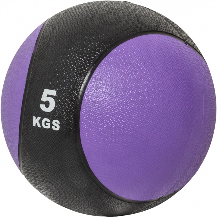 Minge Medicinala, 5KG, Violet/Negru, Gorilla Sports