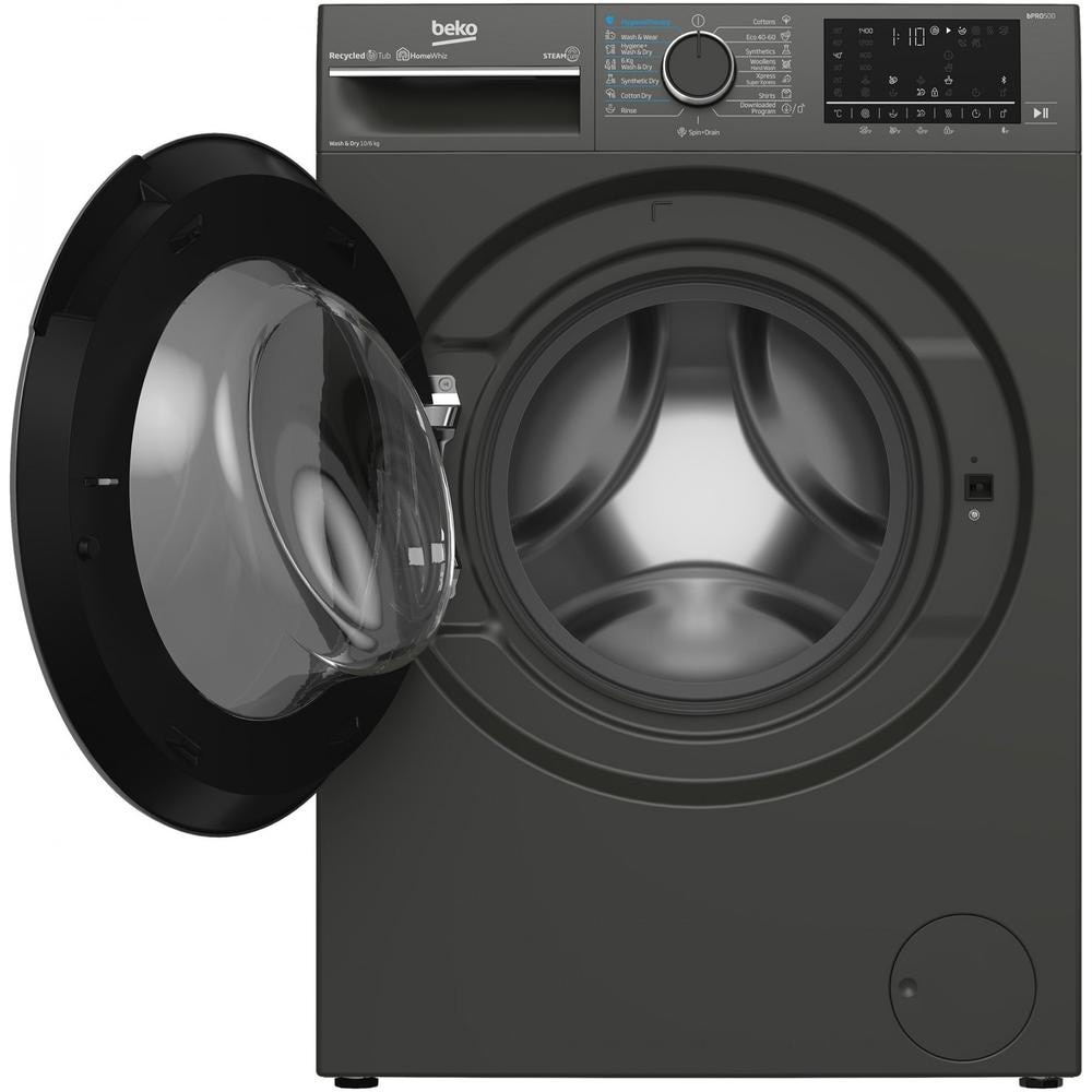 Masina de spalat rufe cu uscator Beko B5DF T 510447 M, 1400 RPM, 10 kg spalare, 6 kg uscare, Clasa D