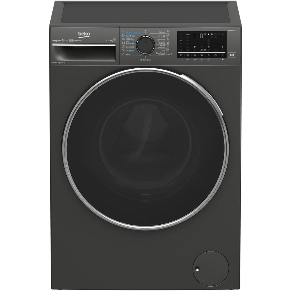 Masina de spalat rufe cu uscator Beko B5DF T 510447 M, 1400 RPM, 10 kg spalare, 6 kg uscare, Clasa D