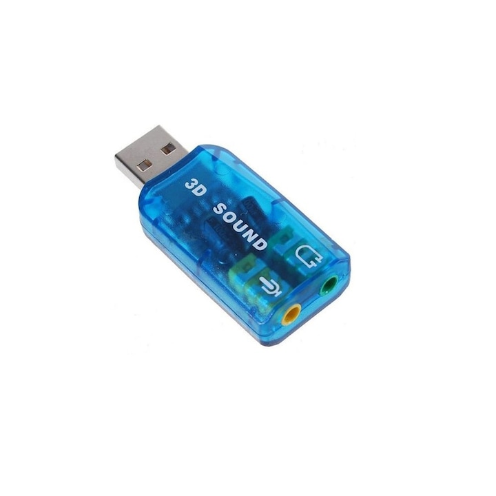 Звукова карта CIMUTO 5.1, USB връзка, включен софтуер