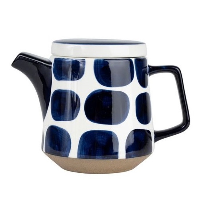 Ceainic - Terrea Dark Blue, Albastru, Ceramica, 1200 ml