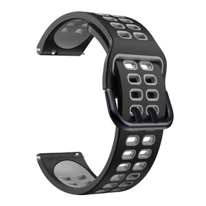 Curea Smartwatch, SmartWtools, Silicon, Compatibila cu Huawei GT2 Pro/GT3/GT4/GT3 Pro/Watch 3/Watch 3 Pro, Negru/Gri