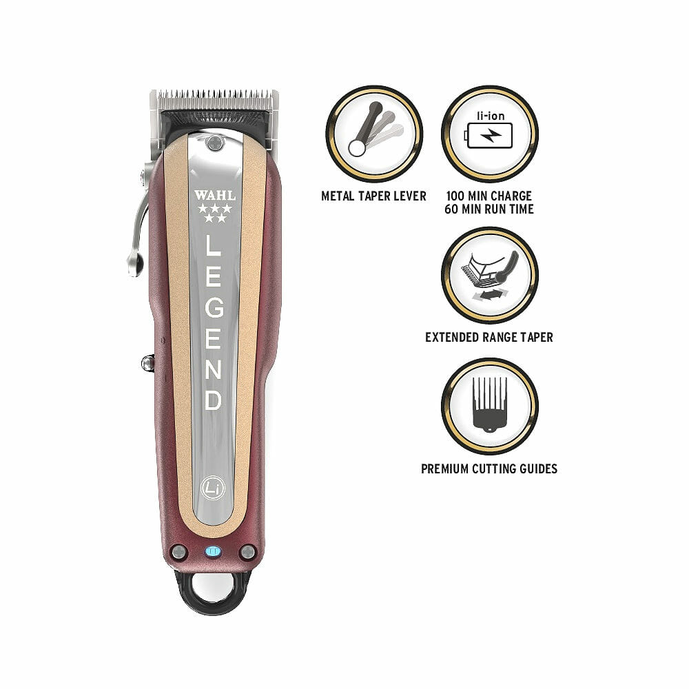 Wahl Masina de tuns Legend Cordless, 6500 RPM, Autonomie 100 min