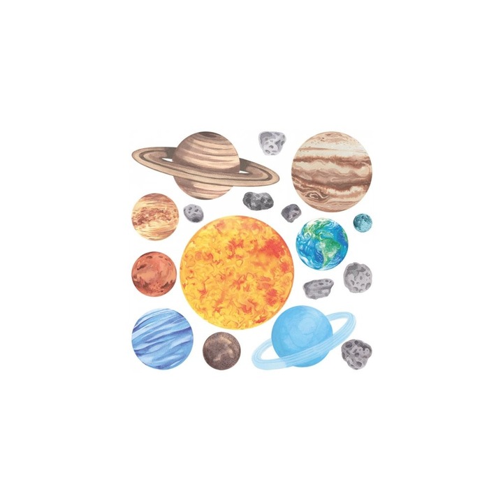 Set de stickere de perete Univers