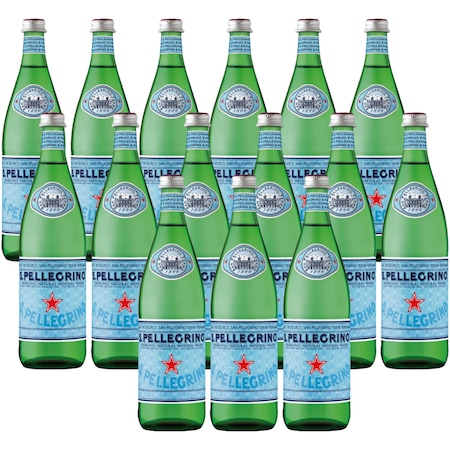 Apa Carbogazoasa San Pellegrino, Sticla, 15 x0.75l