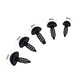 Set 100 ochi jucarii, Plastic/Rasina, 13x6.7 cm, Alb/Negru