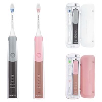 Set periuta de dinti sonica, SENCOR, SOC 2271SR, Negru/Roz