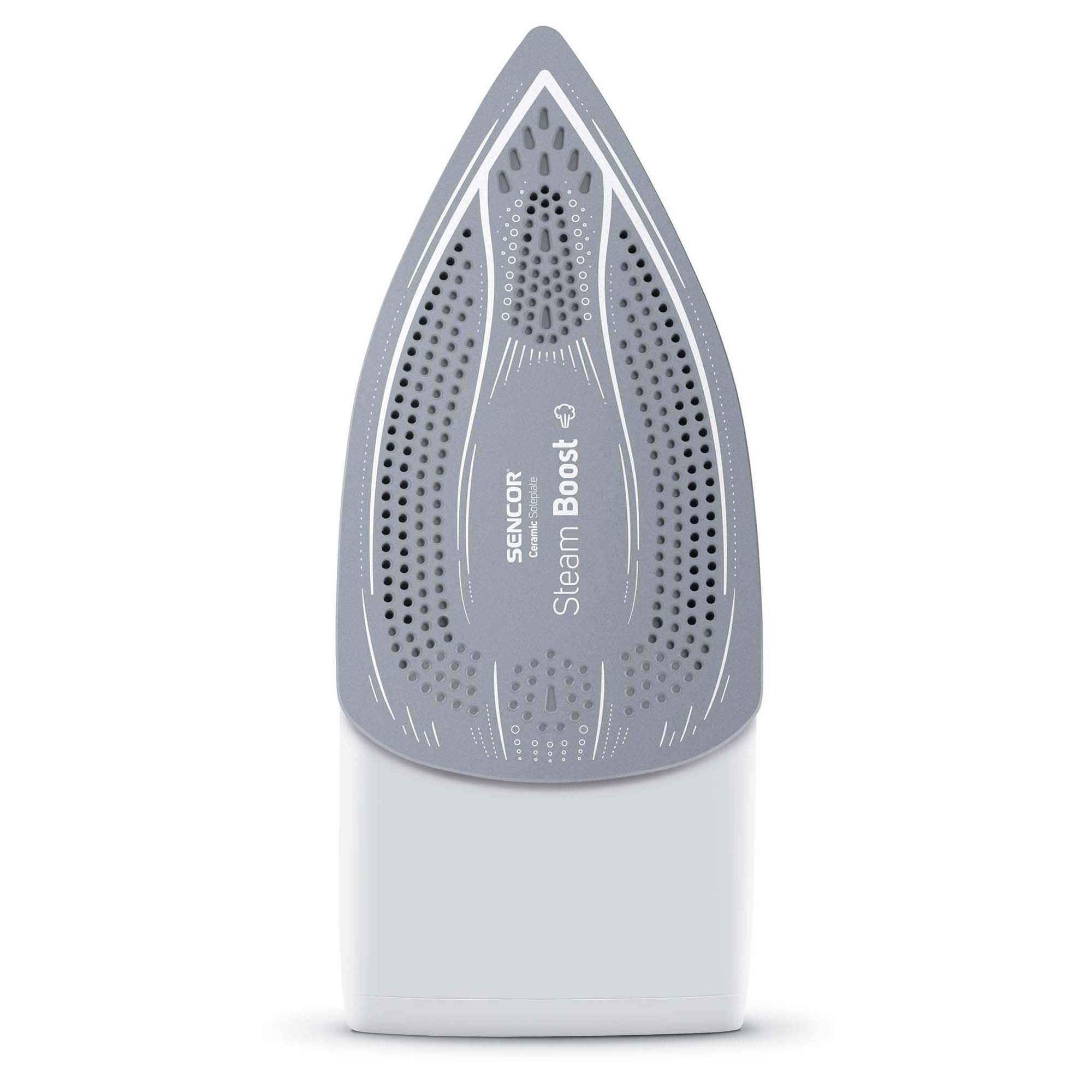 Fier de călcat Sencor 2600W, talpă ceramică, debit abur 35 g/min, transparent