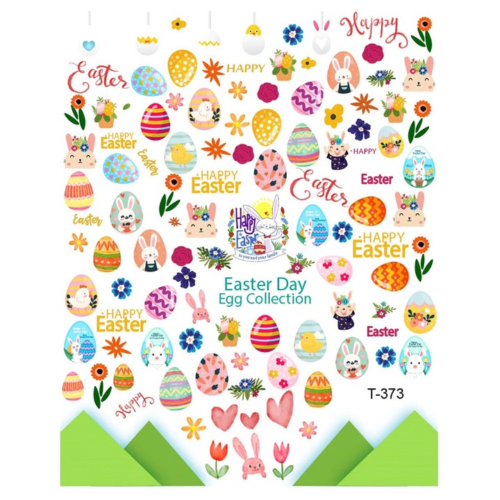 Abtibild unghii 3D, T-373, Sela