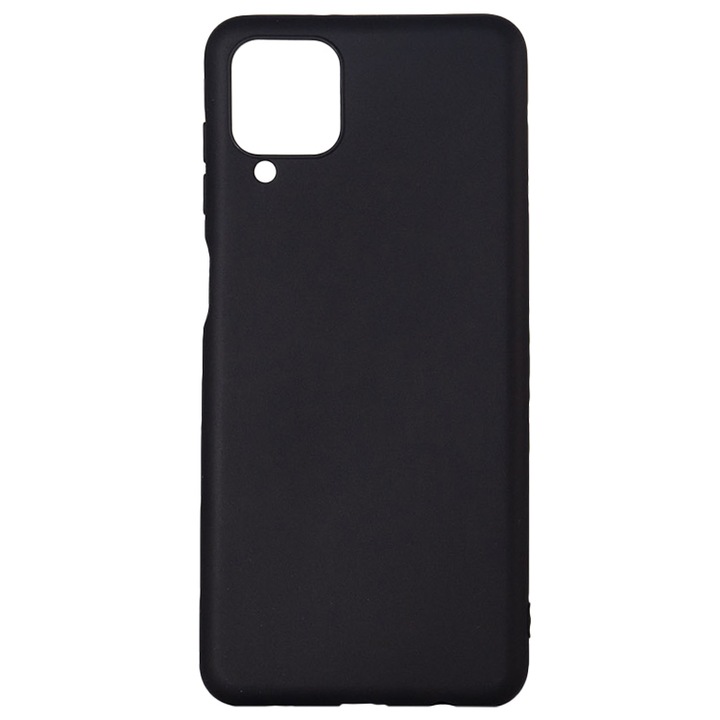 Husa de protectie Spacer pentru Samsung Galaxy A12, material flexibil TPU, Negru