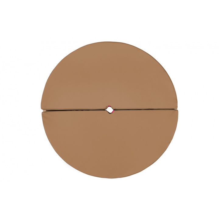 Saltea rotunda M-pole dance, diametru 120 cm, grosime 10 cm cappucino