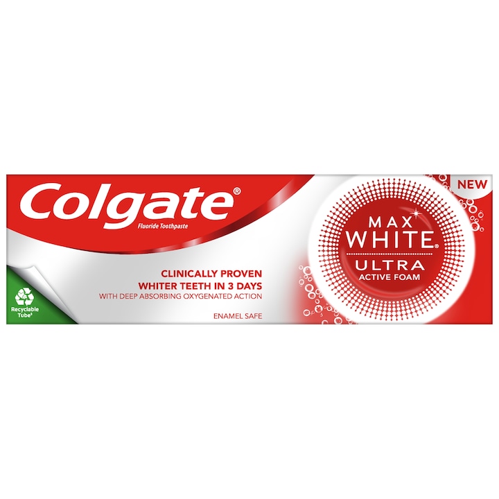 Colgate Max White Ultra Active Foam, fogkrém, 50ml