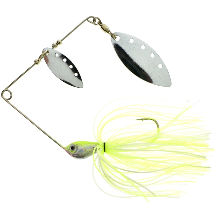 Spinnerbait RTB Dual Blade 16g Chartreuse Silver Glitter