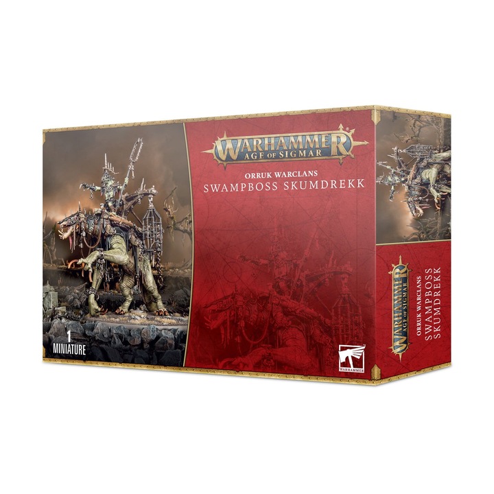 Játék Swampboss Skumdrekk, Orruk Warclans, Warhammer Age of Sigmar, Games Workshop, Gray