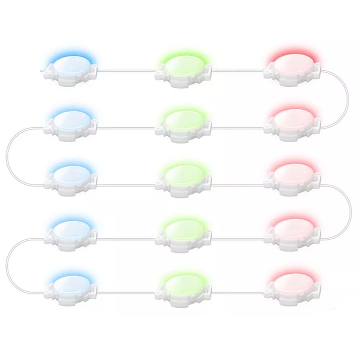 15 db RGB LED-es kerti környezeti lámpa készlet, IP65, 40W