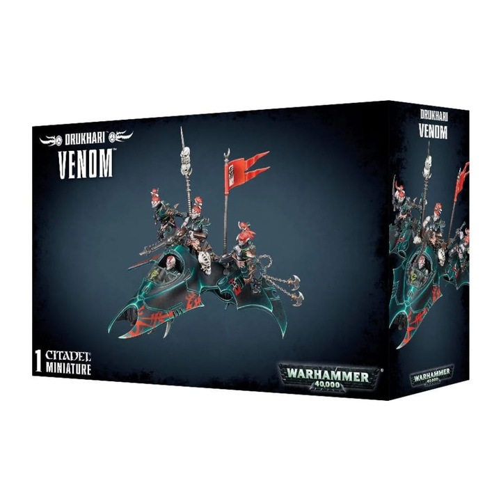 Joc Venom Drukhari Warhammer 40000, Games Workshop, Multicolor